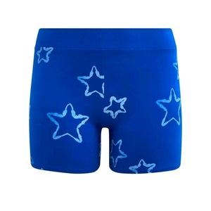 NWT ⭐ Torrid Blue Tie Dyed Star Bike Shorts Size 1